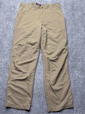 Rail Riders Pants Mens 34x30 Brown 100% Nylon Straight Lightweight Hiking Travel